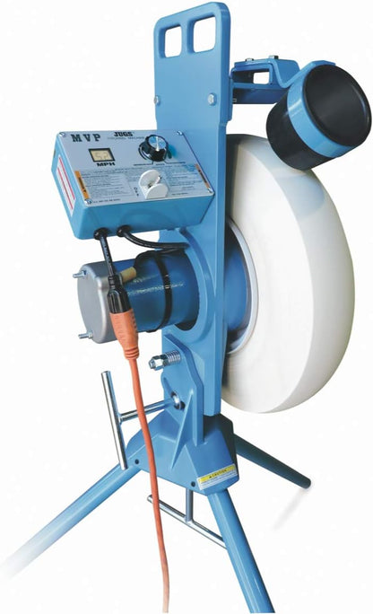 Jugs Mvp Combo Pitching Machine Adjustable up to 60 MPH, for Baseball and Softball, Ideal for Pitching-Machine Leagues