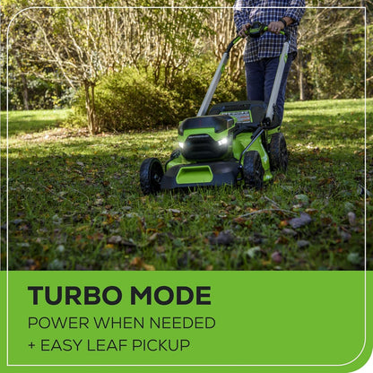 60V 21" Cordless Self-Propelled Lawn Mower, 2 x 4.0Ah Batteries and Dual Port Rapid Charger