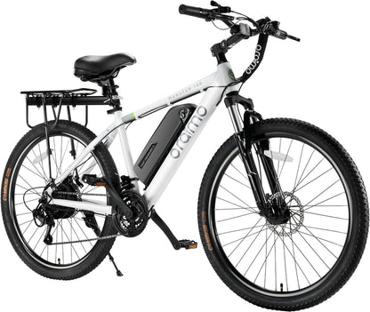 Adult Electric Bike, 350W BAFANG Motor 500W Peak, 4A 3H Fast Charging, 468Wh Li-Ion Battery, 21 Speed Gears, Air Saddle