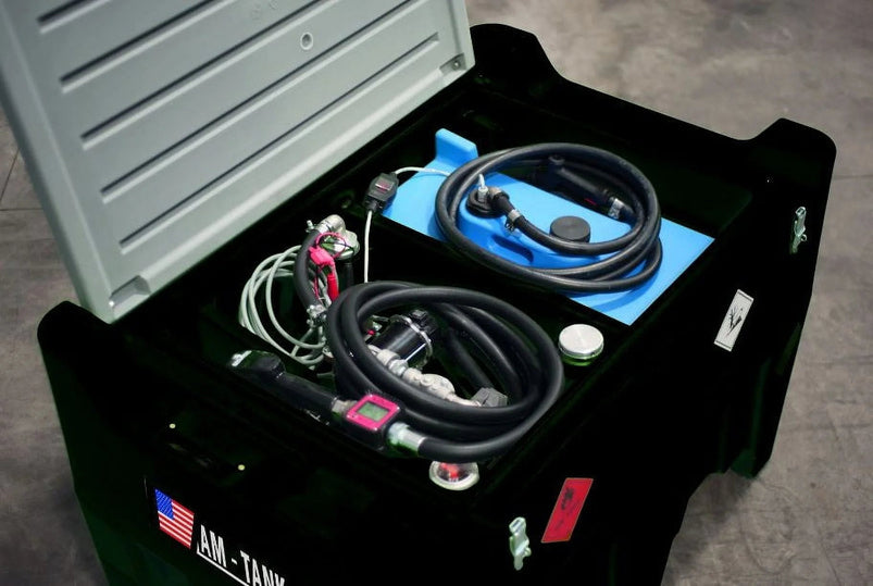 Am-Tank 105gl Diesel Plus 13gl Def Combo Portable Tank with 12V Pumps