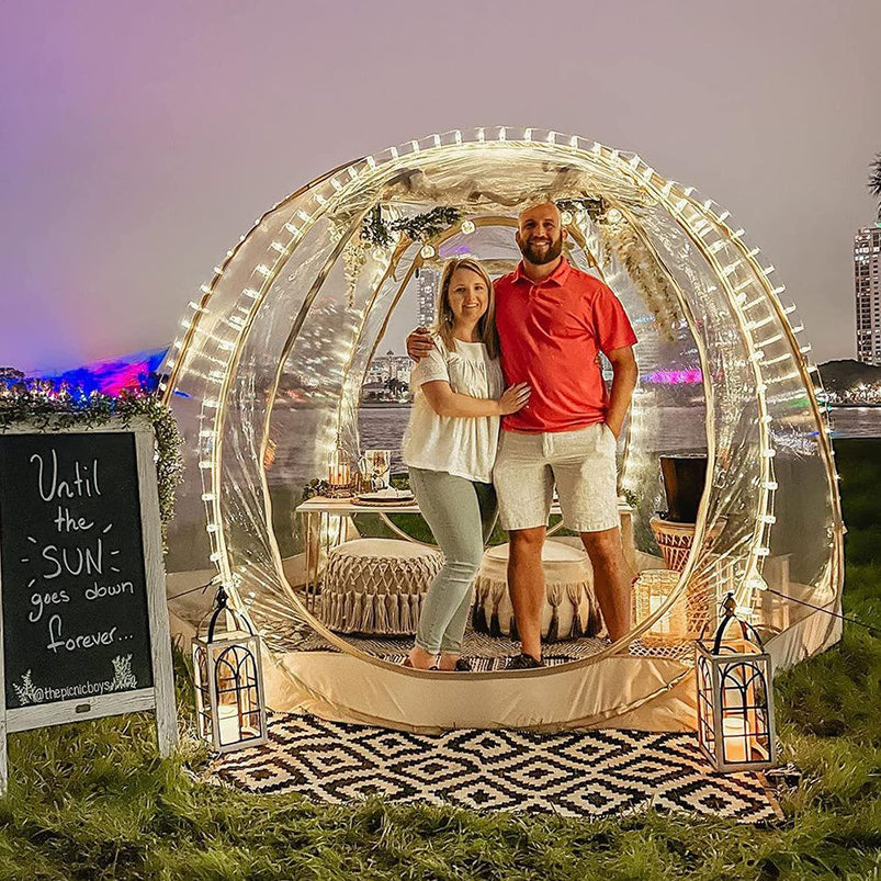 Alvantor Bubble Tent Pop up Gazebo, 8-10 Person Igloo Dome Garden Patio Canopy Shelter