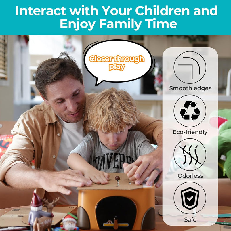 Beaverbot Kids Cardboard Cutter Stem Craft Kit, Ages 3 Plus