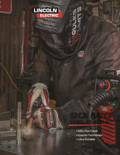 90i Fc Flux Core Wire Feed Weld-Pak Welder, 120V Welding Machine, Portable W/Shoulder Strap, Protective Metal Case, Small Jobs, K5255-1