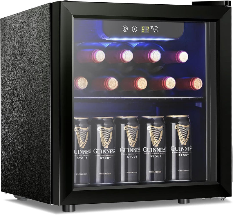 Antarctic Star 36 Bottle Wine Cooler/Cabinet Beverage Refrigerator Small Mini Wine Cellar Beer Soda Bar Fridge Quiet Operation Compressor Adjust