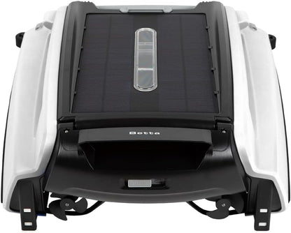 Betta Se Solar Powered Automatic Robotic Pool Surface Skimmer Cleaner with 30-Hour Continuous Cleaning Battery Power and Re-Engineered Twin Salt