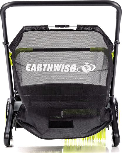 21-Inch Width Leaf and Grass Push Lawn Sweeper, Black