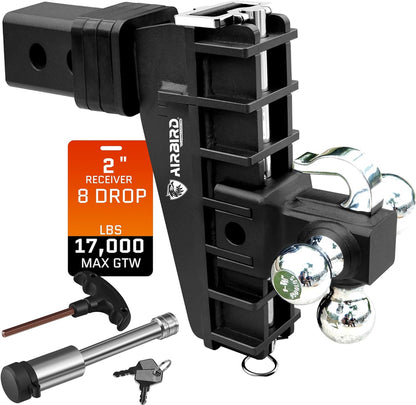 Adjustable Trailer Hitch Fits 2-Inch Receiver