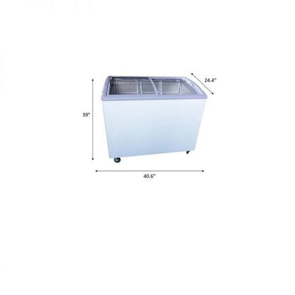 7.4 Cubic Feet Cu. Ft. Chest Freezer with Adjustable Temperature Controls