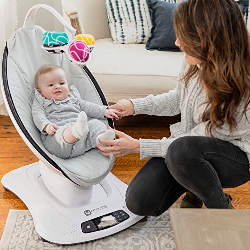 4moms mamaRoo 4 Multi-Motiontm Baby Swing, Bluetooth Baby Rocker with 5 Unique Motions