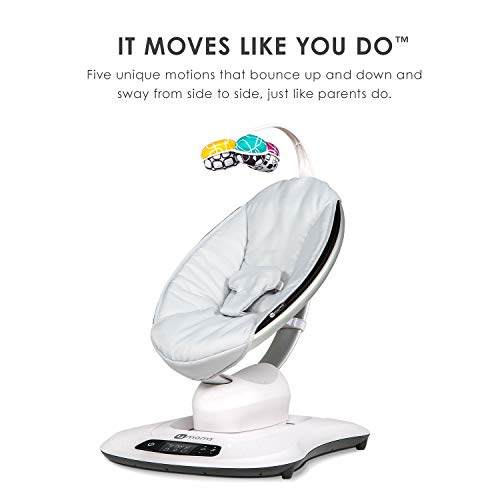 4moms mamaRoo 4 Multi-Motiontm Baby Swing, Bluetooth Baby Rocker with 5 Unique Motions