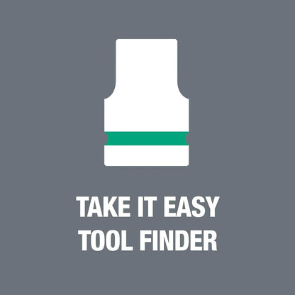 5003594001 8100 Sb 2 Zyklop 3/8" Metric Ratchet Set Piece of 43