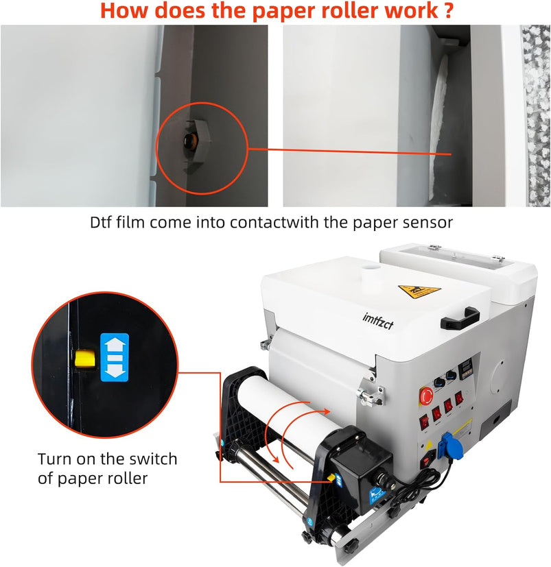 A3 Economic Automatic Dtf Powder Shaker and Dryer Machine 13.4in 340mm