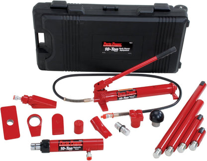 B65115 Black/Red Hydraulic Body Repair 19 Piece Kit, 10 Ton Capacity
