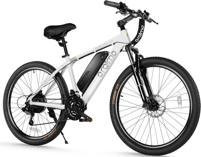 Adult Electric Bike, 350W BAFANG Motor 500W Peak, 4A 3H Fast Charging, 468Wh Li-Ion Battery, 21 Speed Gears, Air Saddle