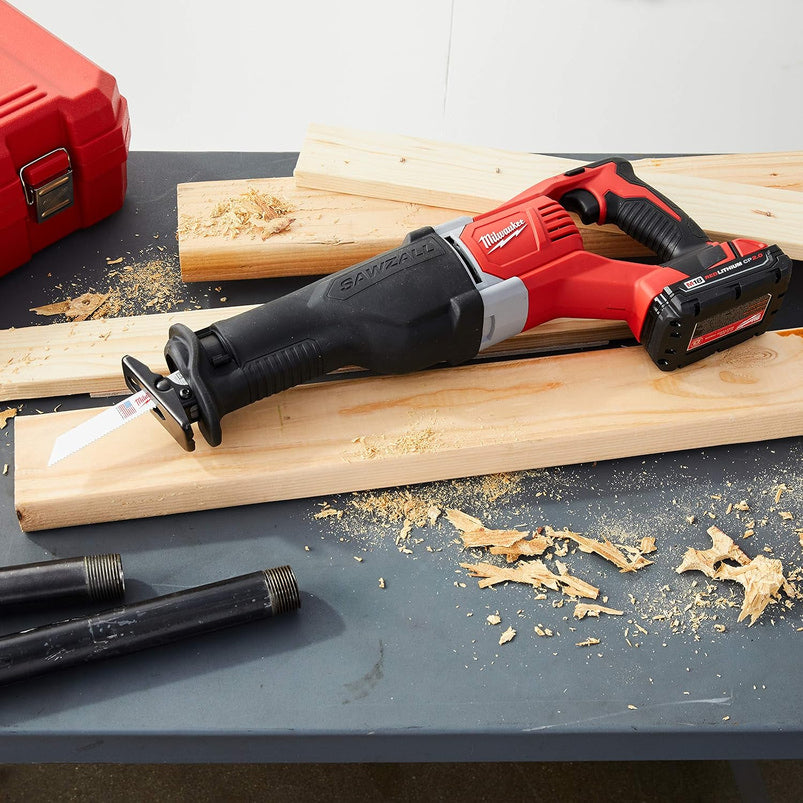 2621-20 M18 18V Lithium Ion Cordless Sawzall 3, 000RPM Reciprocating Saw with Quik Lok Blade Clamp and All Metal Gearbox Bare Tool