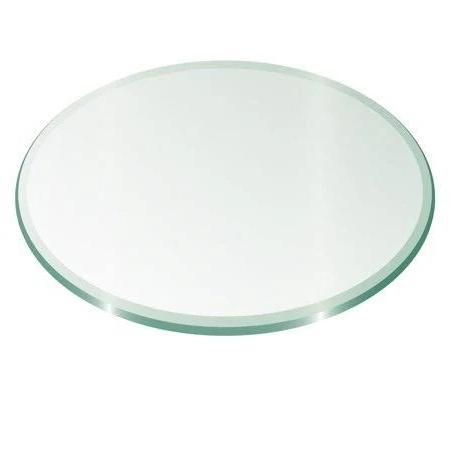 42 Inch Round Glass /2 Inch Thick, 1 Inch Bevel Edge, Size, One Size
