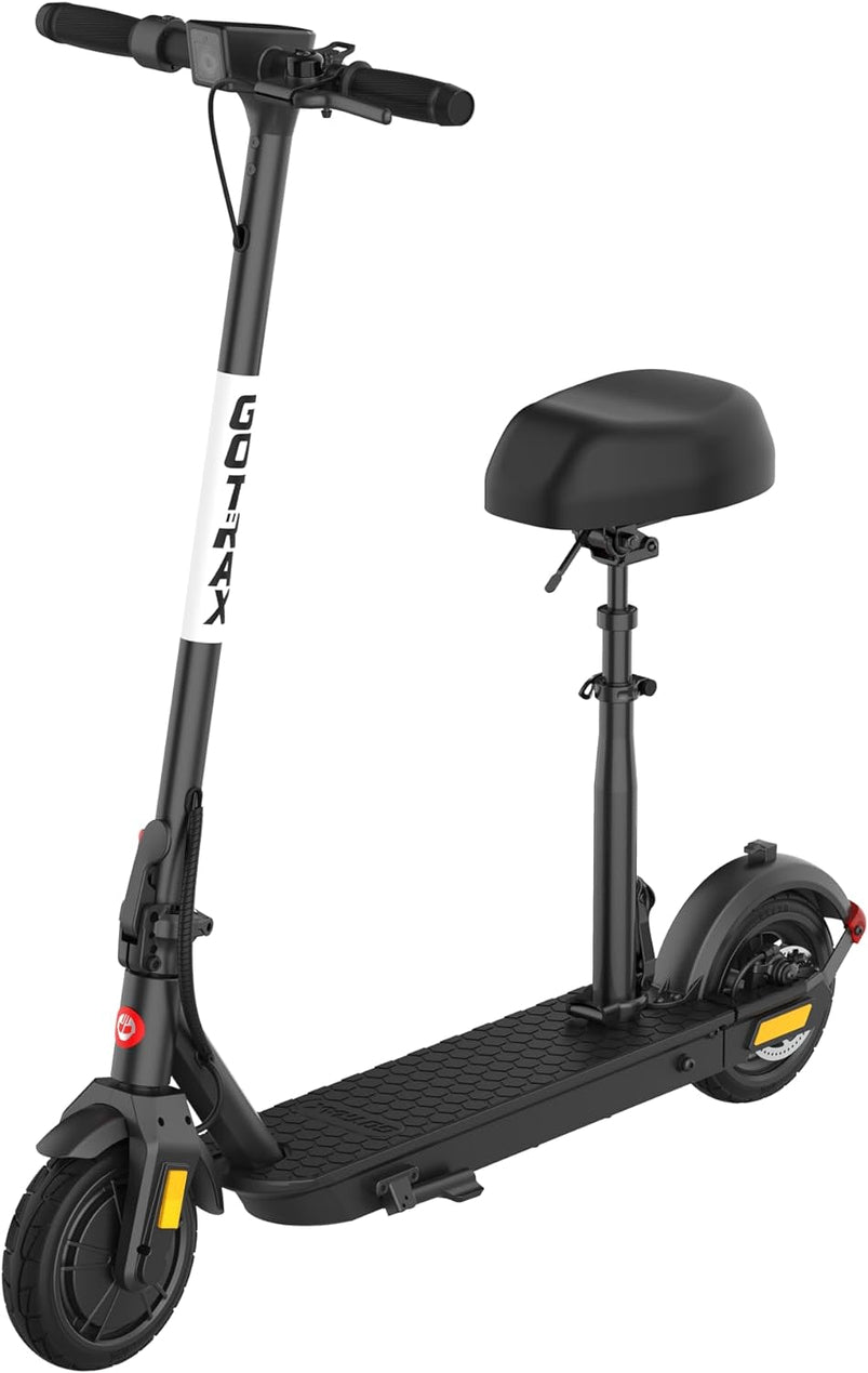 Adult Electric Scooter, 8.5 Inch Pneumatic Tires, MAX Range 14/18 Miles, MAX Speed 15.5/18 MPH, Powered by 300 Watt Motor
