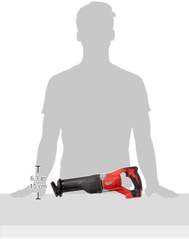 2621-20 M18 18V Lithium Ion Cordless Sawzall 3, 000RPM Reciprocating Saw with Quik Lok Blade Clamp and All Metal Gearbox Bare Tool