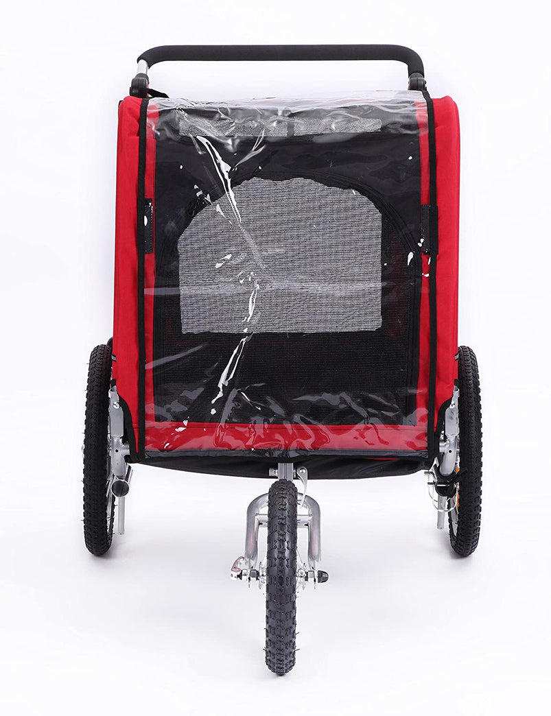 3 in 1 Large Sized Bike Trailer Bicycle Pet Trailer/Jogger/Dog Cage with Suspension 10308