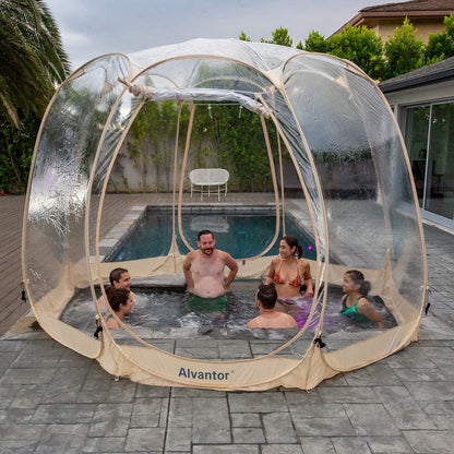 Alvantor Bubble Tent Pop up Gazebo, 8-10 Person Igloo Dome Garden Patio Canopy Shelter