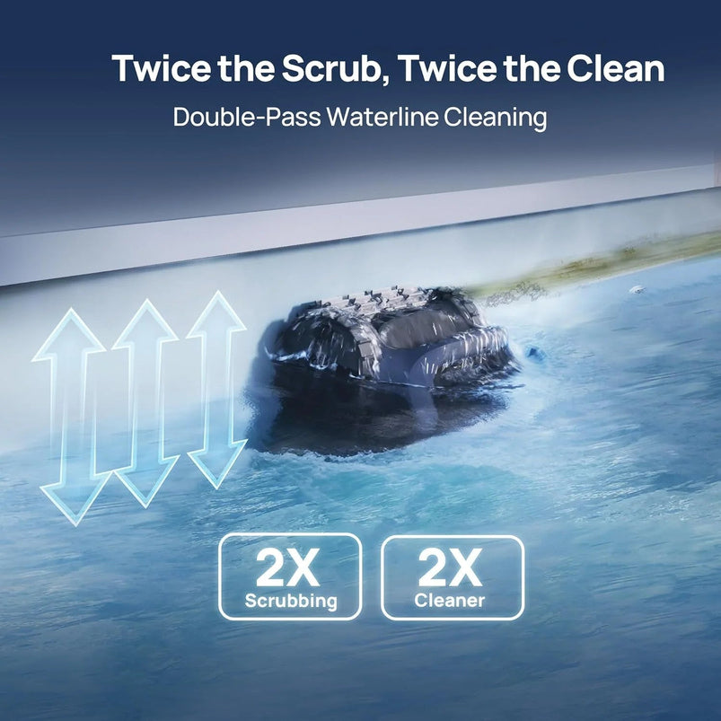 Beatbot Aquasense 2 Cordless Robotic Pool Vacuum Cleaner, Surface Parking, Double-Pass Waterline Scrubbing, Cleans Floor, Walls, and Waterline