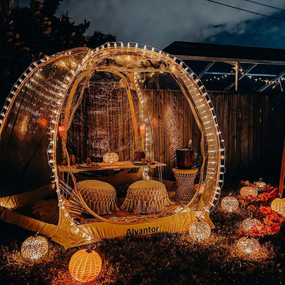 Alvantor Bubble Tent Pop up Gazebo, 8-10 Person Igloo Dome Garden Patio Canopy Shelter