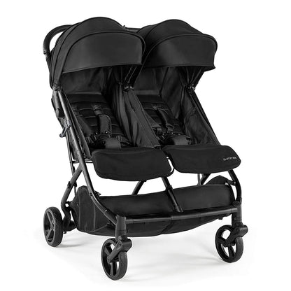 3Dpac Cs Plus Double Stroller, Black, Car Seat Compatible Baby Stroller, Lightweight Stroller with Convenient One-Hand Fold