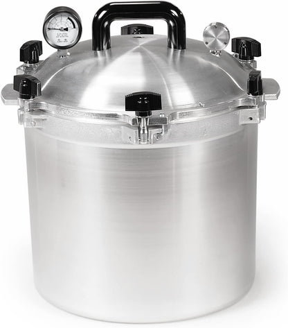 All American 1930, 21.5qt Pressure Cooker/Canner the 921, Metal to Metal Sealing System, Easy to Open and Close, Suitable for Gas, Electric
