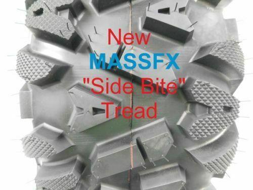 25 in Massfx ATV UTV Tires Full Complete Set 4, 25X8-12 25X10-12 Bighorn