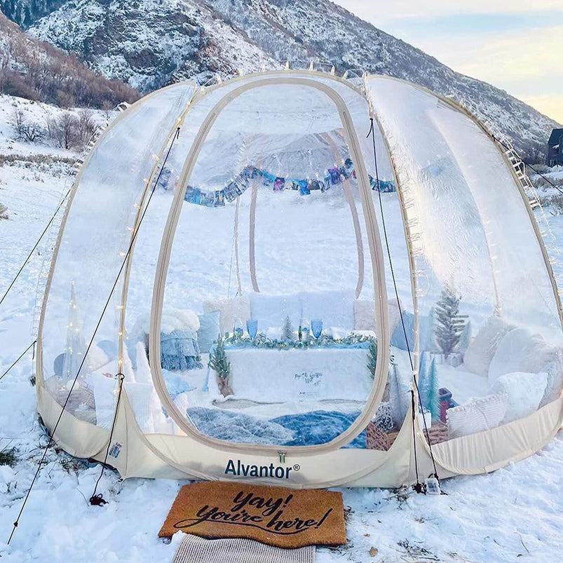 Alvantor Bubble Tent Pop up Gazebo, 8-10 Person Igloo Dome Garden Patio Canopy Shelter