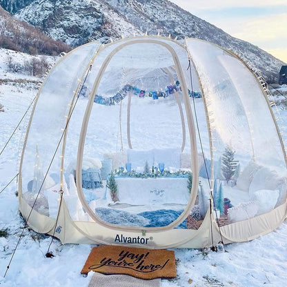 Alvantor Bubble Tent Pop up Gazebo, 8-10 Person Igloo Dome Garden Patio Canopy Shelter
