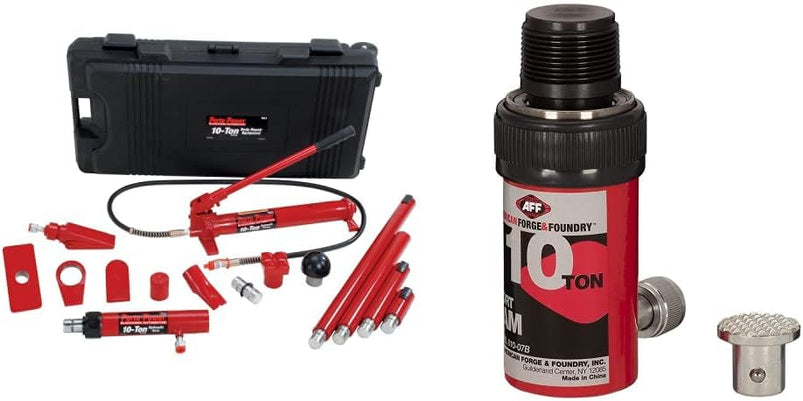 B65115 Black/Red Hydraulic Body Repair 19 Piece Kit, 10 Ton Capacity