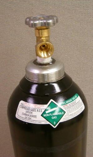 80 Cu/Ft 75% Argon 25% CO2 Welding Gas Cylinder Tank Cga 580, Full