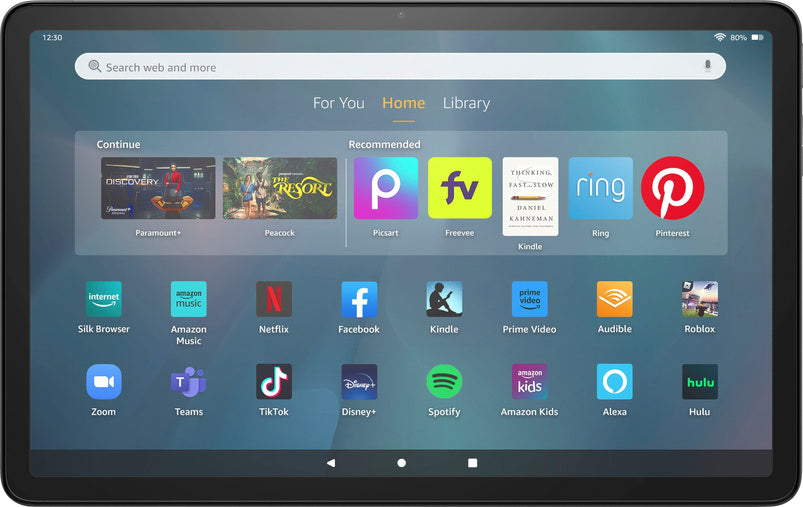 Amazon, Fire MAX 11 Tablet, Vivid 11 in Display, Octa Core Processor, 4 Gb RAM, 14 Hour Battery Life, 64 Gb, Gray