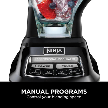 Mega Kitchen System, 1500W, 4 Functions for Smoothies, Processing, Dough, Drinks, with 72-oz. Blender Pitcher, 64-oz. Processor Bowl