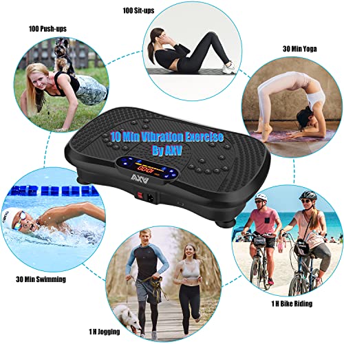 Axv Vibration Plate Exercise Machine Whole Body Workout Vibrate Fitness Platform Machine