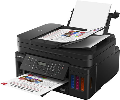 All-in-One Printer Home Office, Wireless Super Tank Printer, Copier, Scan, Fax and Adf with Mobile Printing, Black, Works with Alexa