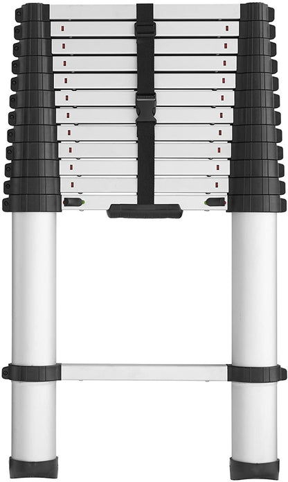 20313T1ASE SmartClose Telescoping Aluminum Ladder with Pinch-Free, Soft-Close Locking Mechanism 300-Pound Capacity