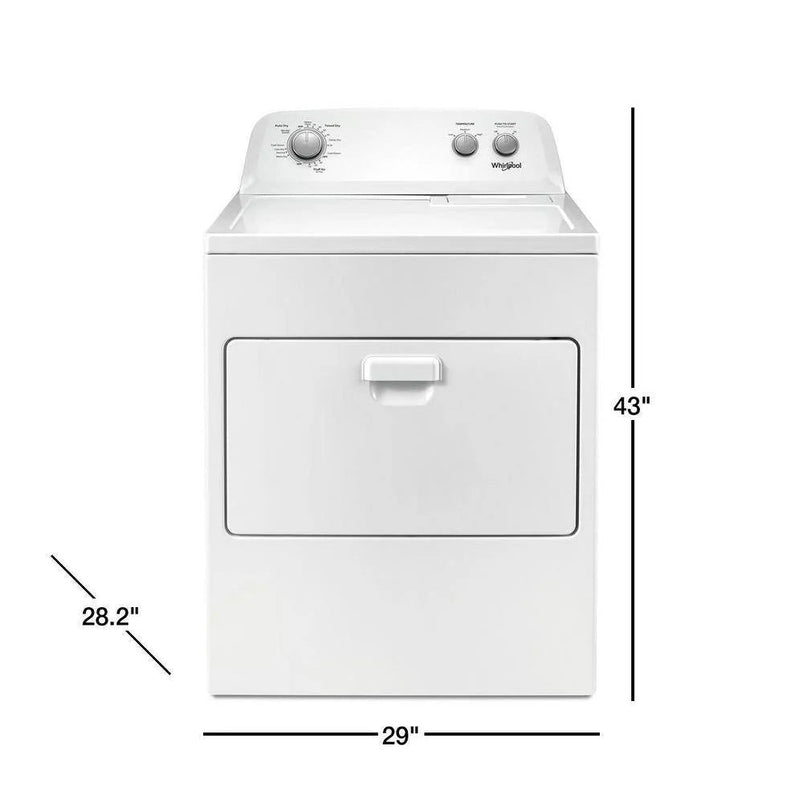 7.0 Cu. Ft. Electric Dryer, AutoDry System, Wrinkle Shieldtm, White