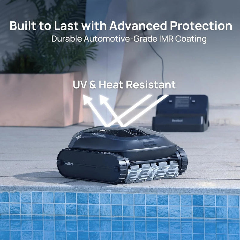 Beatbot Aquasense 2 Cordless Robotic Pool Vacuum Cleaner, Surface Parking, Double-Pass Waterline Scrubbing, Cleans Floor, Walls, and Waterline