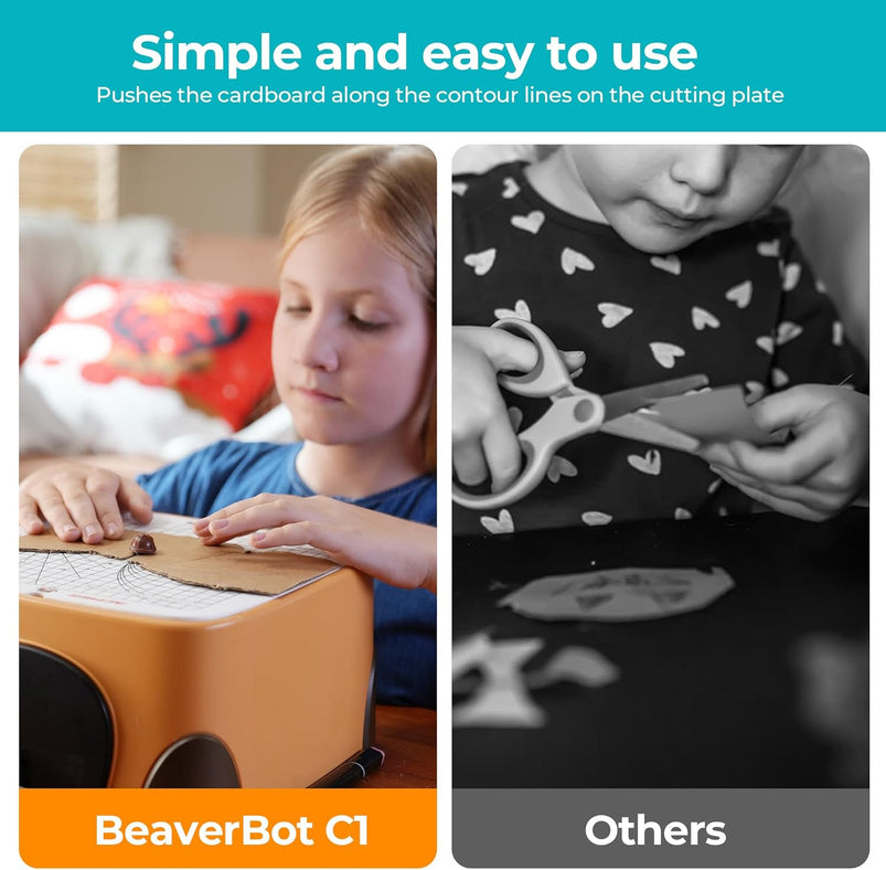 Beaverbot Kids Cardboard Cutter Stem Craft Kit, Ages 3 Plus