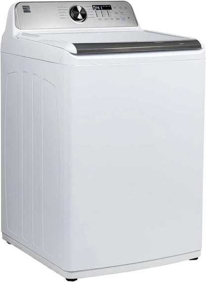 4.5 Cu. Ft. Top Load Washer with Triple Action Impeller for Tough Dirt and Stains-Reduce Laundry Time with Accela and Express Wash-LED, White