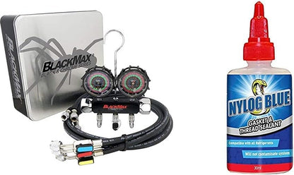 2V Manifold Gauge Set with Appion 1/4 Megaflow Vacuum-Rated Valve Core Removal Tool