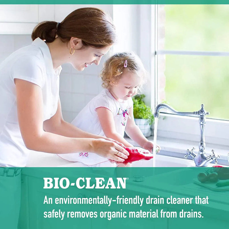 Bio-Clean Natural Drain Cleaner, Suitable for Septic Tanks and Grease Traps, Environmentally Friendly