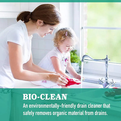 Bio-Clean Natural Drain Cleaner, Suitable for Septic Tanks and Grease Traps, Environmentally Friendly