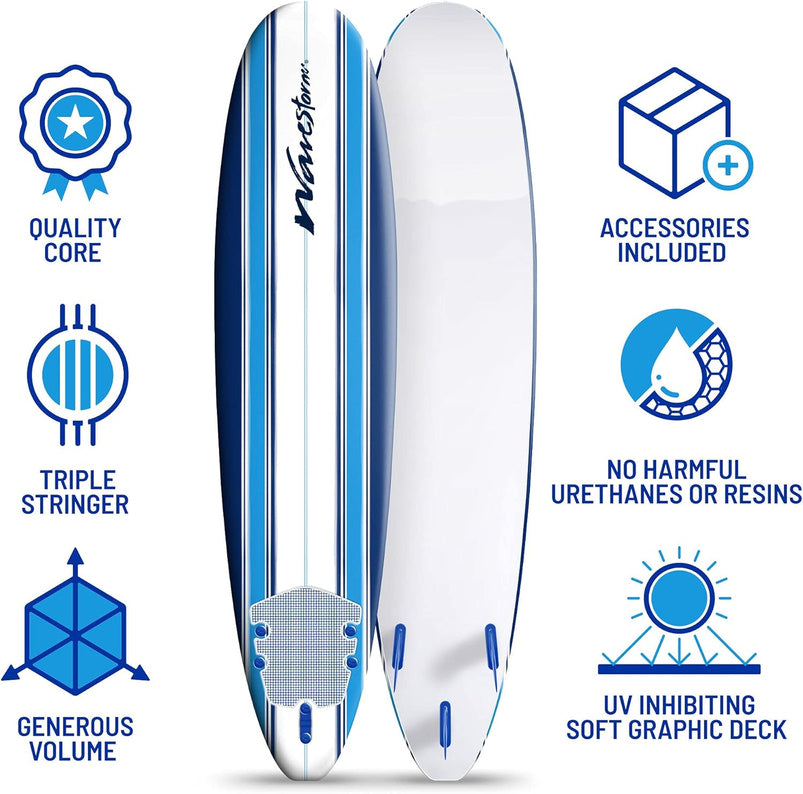 Wavestorm 8ft Classic Longboard, 2025