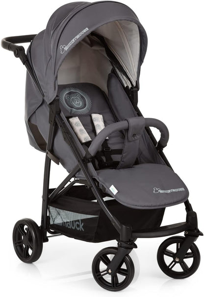 4X Carrito Bebe, Desde El Nacimiento Hasta 25 Kg, Silla De Paseo Ligera, Silla Bebe, Reclinable, Plegable, Compacta, Mickey Mouse Gris