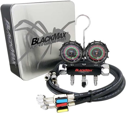 2V Manifold Gauge Set with Appion 1/4 Megaflow Vacuum-Rated Valve Core Removal Tool