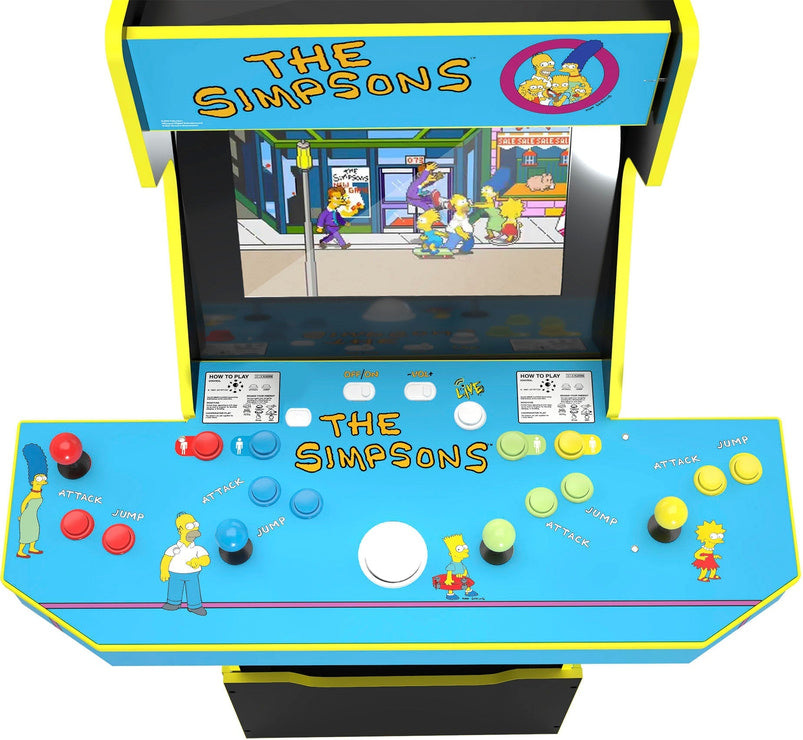 Arcade1Up, the Simpsons 30th Edition Arcade with Stool and Tin, Multi