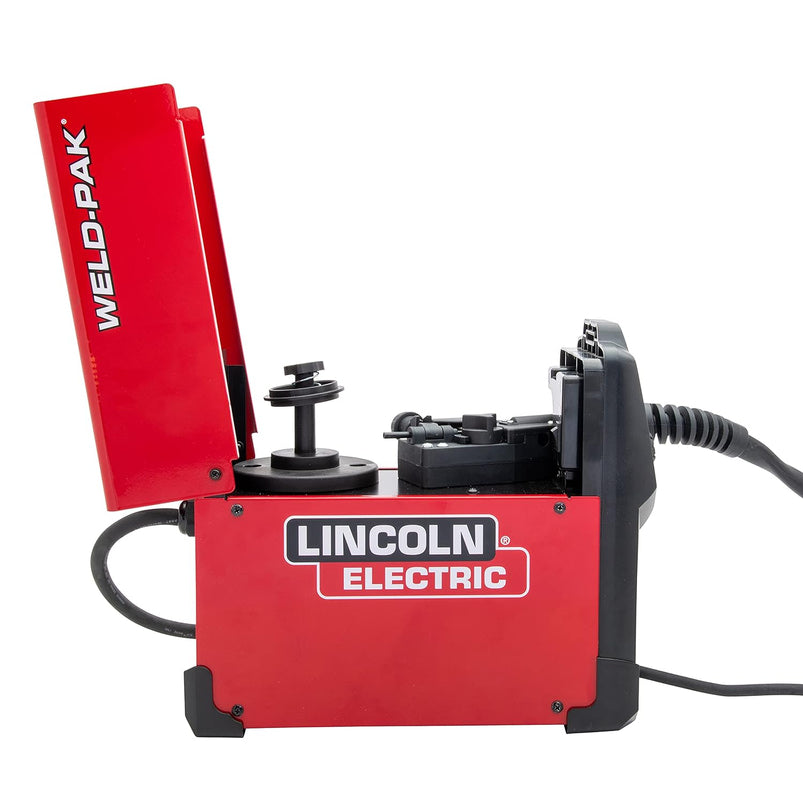 90i Fc Flux Core Wire Feed Weld-Pak Welder, 120V Welding Machine, Portable W/Shoulder Strap, Protective Metal Case, Small Jobs, K5255-1
